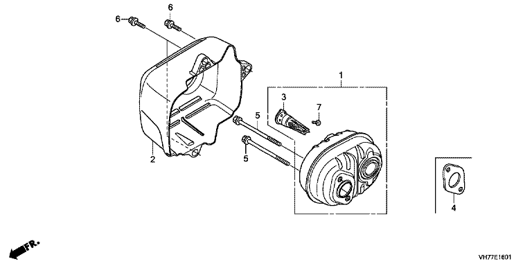 Honda HRX537C6VYEA - Muffler