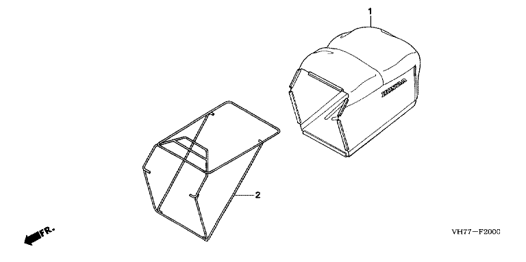 Honda HRX537C6HYEA - Grass Bag