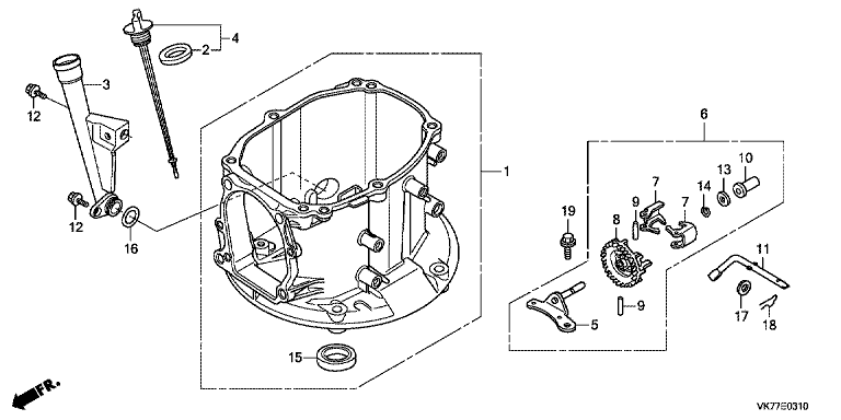 Honda HRX476C2VYEH - Crankcase