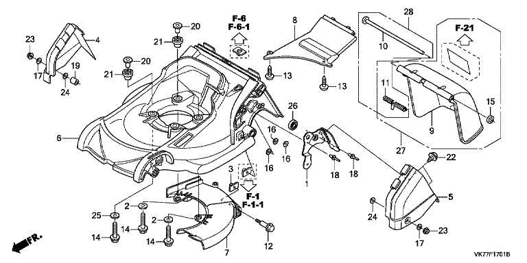 Honda HRX476C2QYEH - Cutter Housing