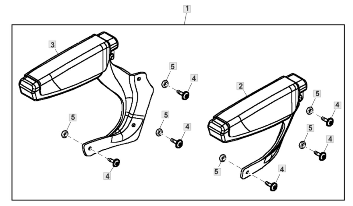 John Deere X354 - Armrest