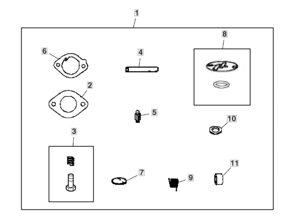 John Deere X354 - Carburetor Overhaul Kit