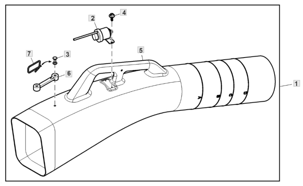 John Deere X354 - Chute Kit 48A