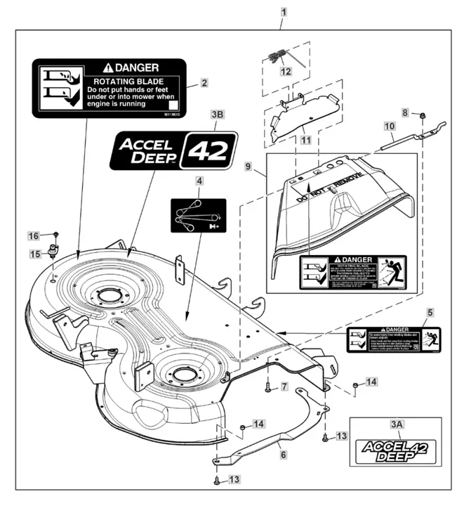 PartsList.pdf John Deere X354 - Mower Deck 42A