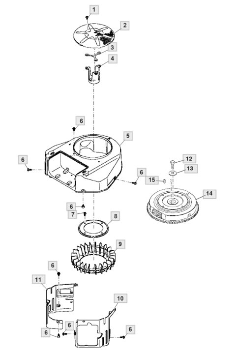 John Deere X354 - Flywheel