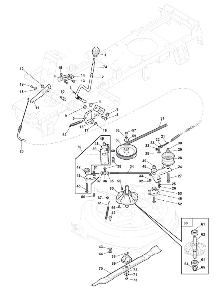 Mountfield 827M 2T0050483/M16 - Blade Engagement