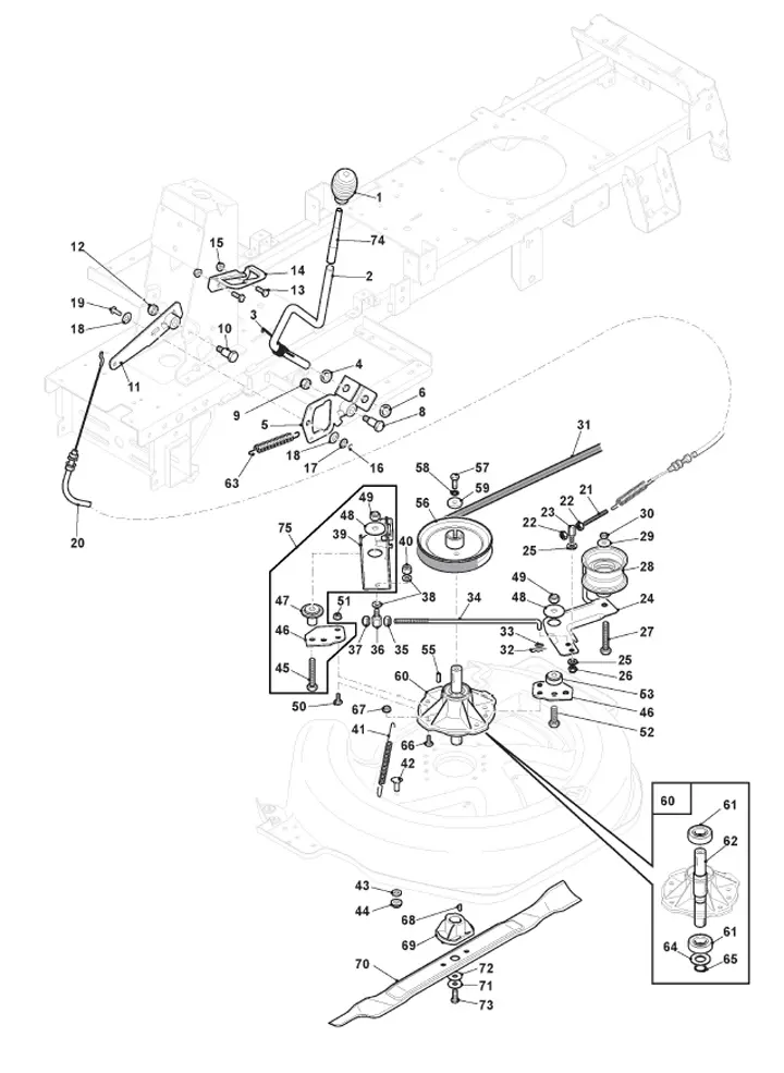 Mountfield 827M 2T0050483/M16 - Blade Engagement