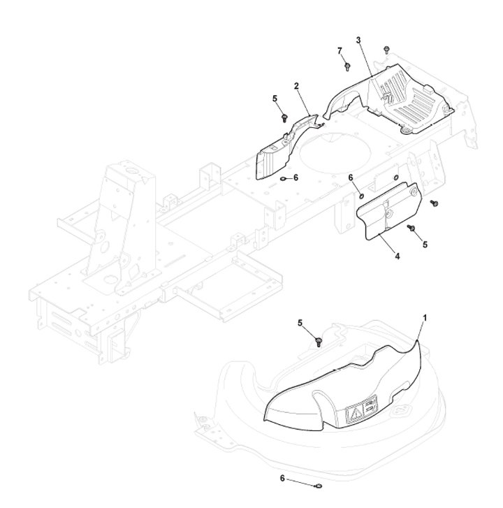 Mountfield 827M 2T0050483/M16 - Guards