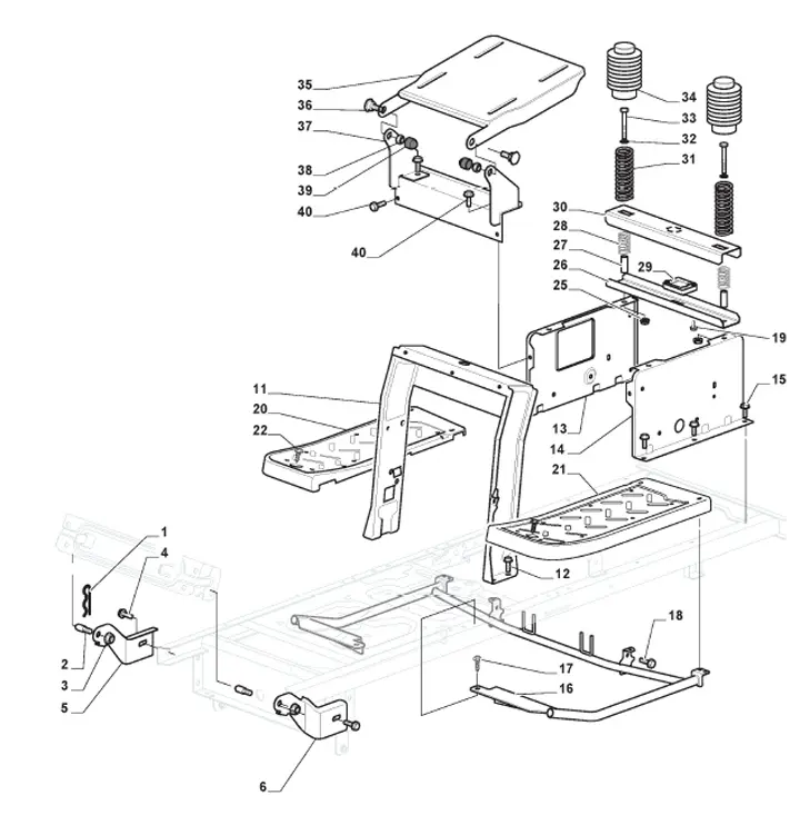 Mountfield 1543H-SD 2T1210483/M20 - Frame
