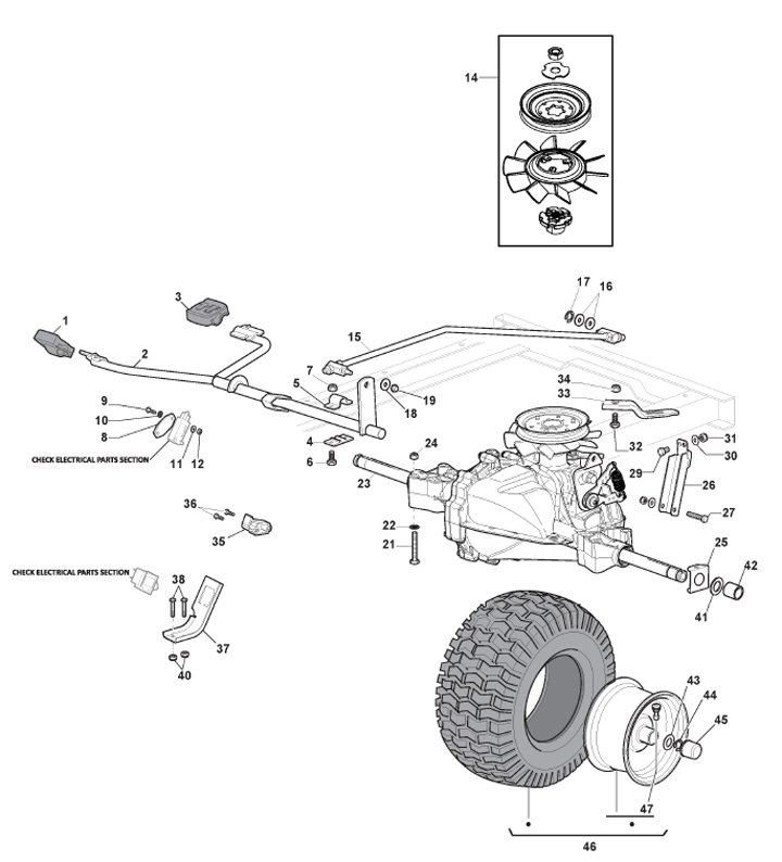 Mountfield 1543H-SD 2T1210483/M20 - Transmission