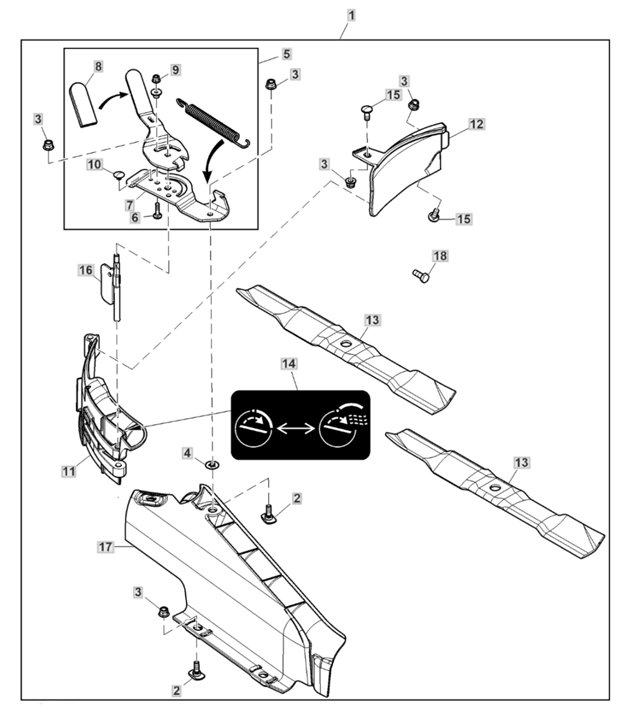 PartsList.pdf John Deere X354 -grass mulch