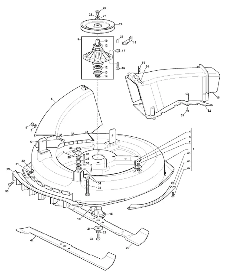 Mountfield MTF72H 2T0210483/M22 - Cutting Plate