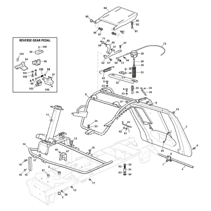 mf-05 Mountfield MTF72H 2T0210483/M22 - Frame