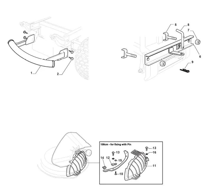 Mountfield MTF108-SD 2T1210403CAS - Options