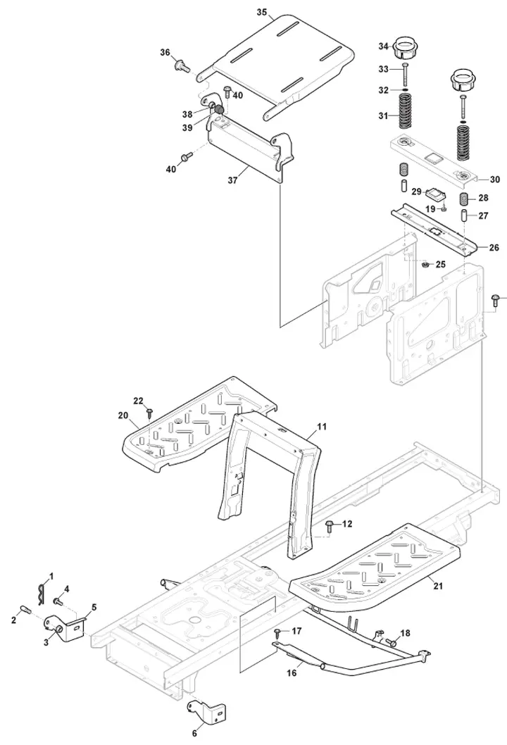 Mountfield MTF98MSD 2T0515403CAS - Frame