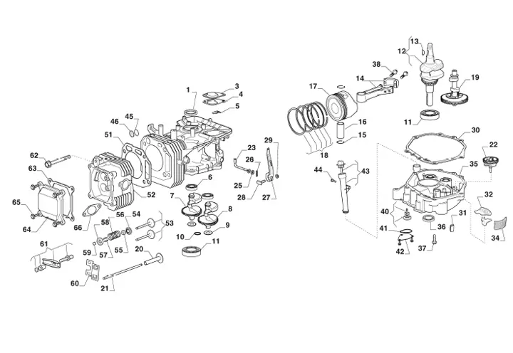 Mountfield MTF84H 2T2105403CAS - Piston, Crankshaft