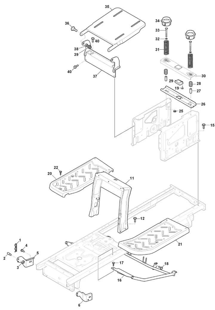 Mountfield MTF108-SD 2T1210403CAS - Frames