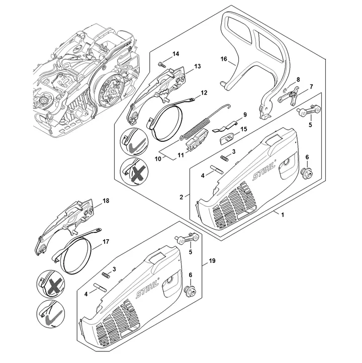 Stihl MS194T - Chain Sprocket Cover