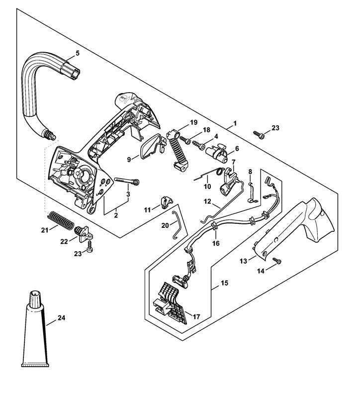 Stihl MS194T - Handle Housing