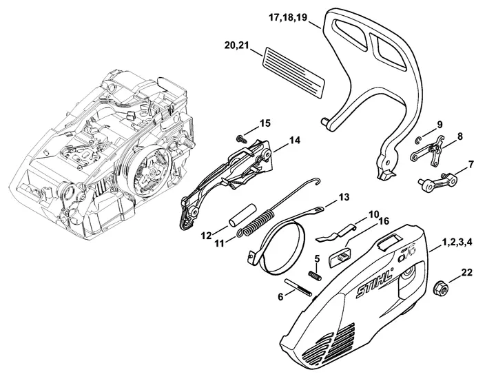 Stihl MS150TCE - Chain Sprocket Cover