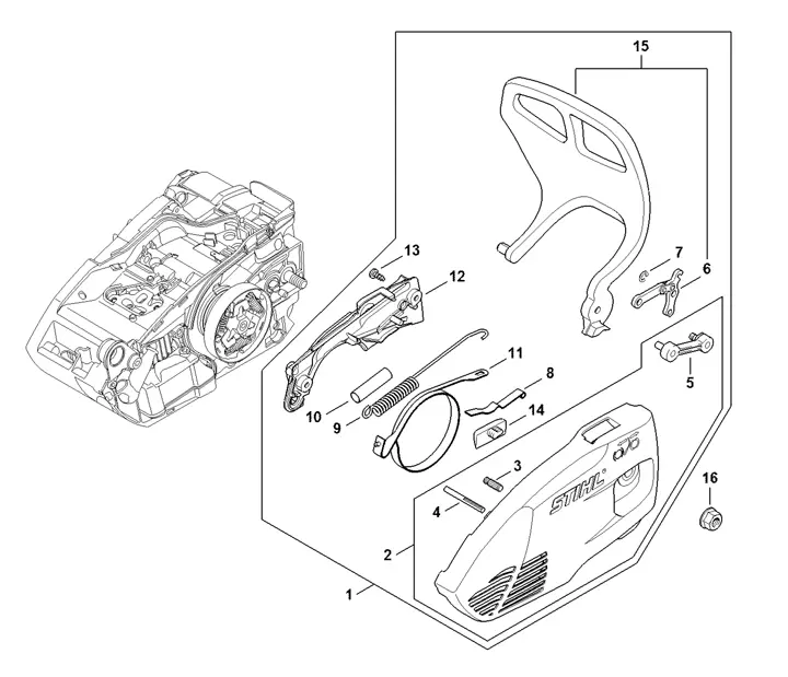 Stihl MS151TCE - Chain Sprocket Cover