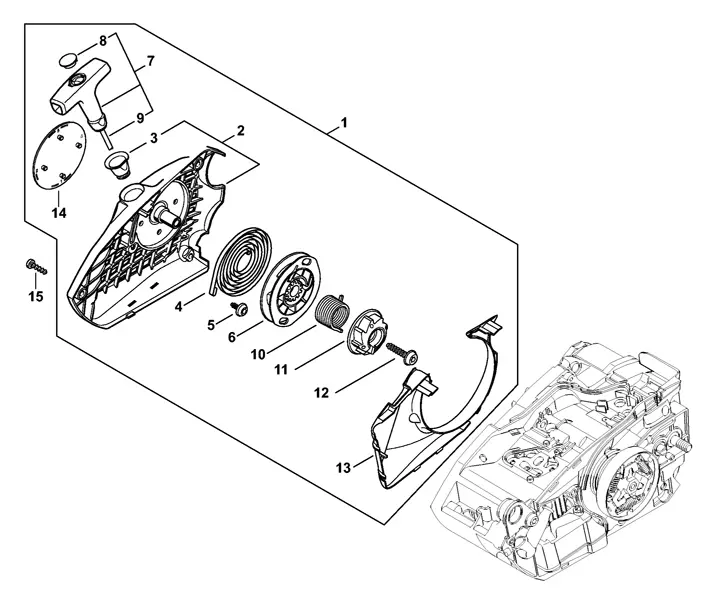 Stihl MS151TCE - Rewind Starter