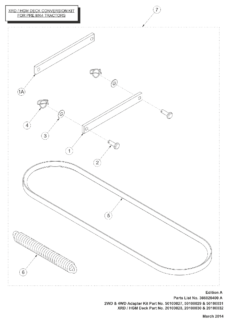 12852 Westwood 36HGM - Pre MK4 Conversion Kit