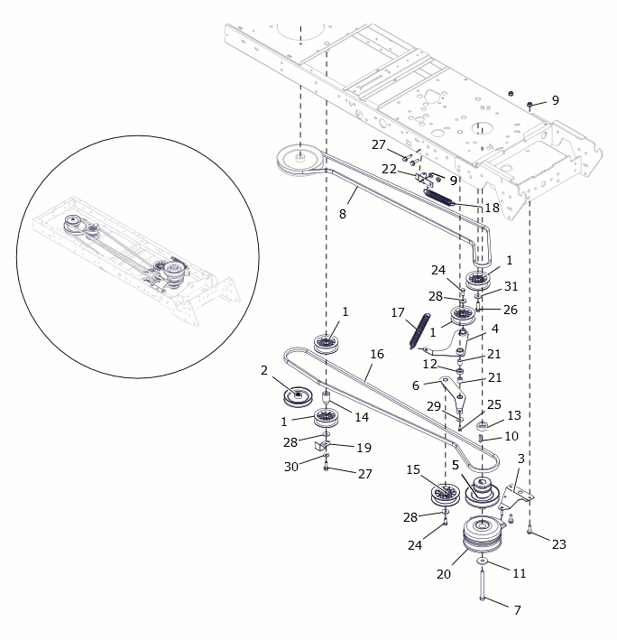 Westwood T50 From Apr2016 - Chassis Belts