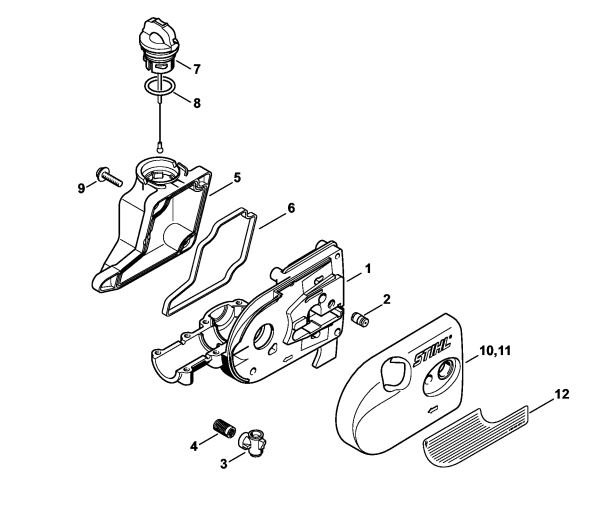 Capture-8 Stihl HT-KM - Conversion Kit Gear Housing (22.2011)