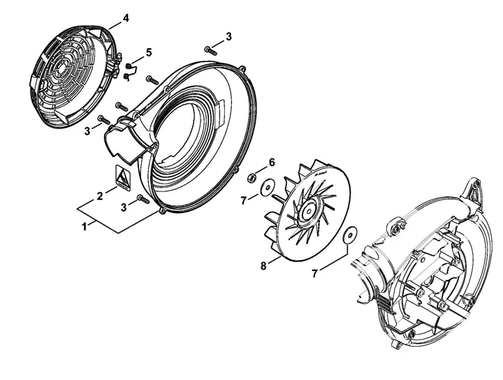 Stihl BG86 - Fan Housing