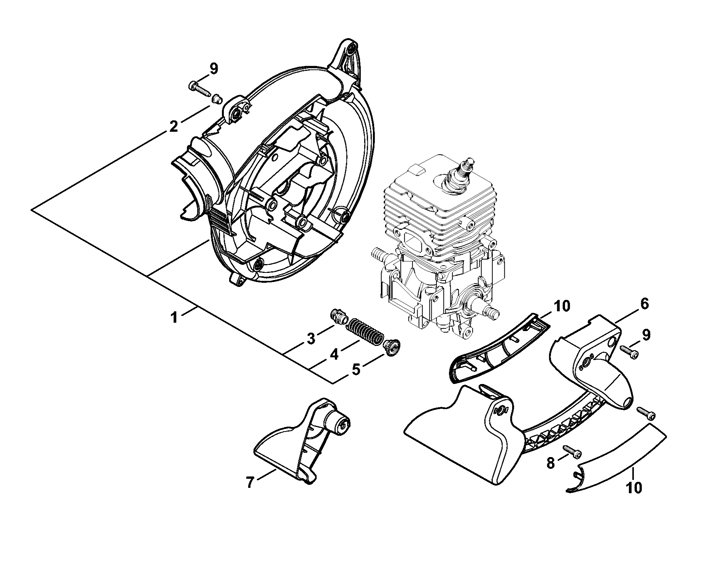 Stihl BG86 - Fan Housing Inside