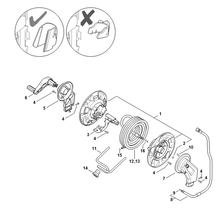 Stihl RE110 Plus - Hose Reel