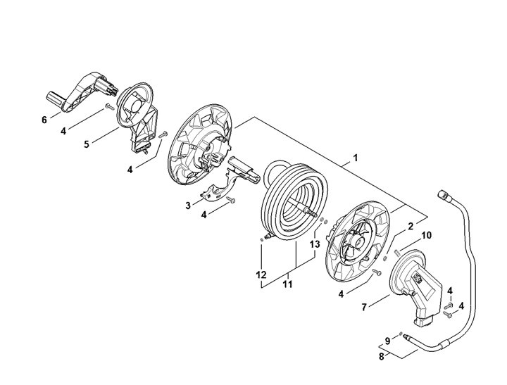 Stihl RE120 Plus - Hose Reel