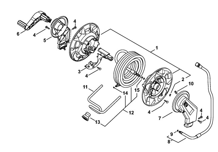 Stihl RE140 Plus - Hose Reel