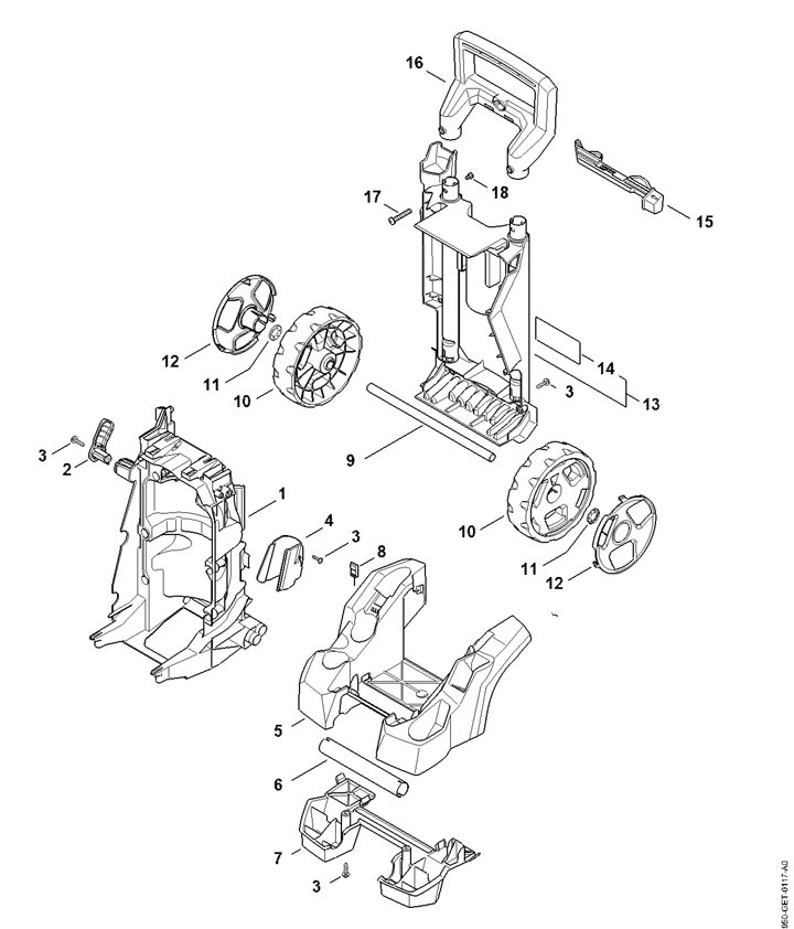 Stihl RE140 Plus - Chassis