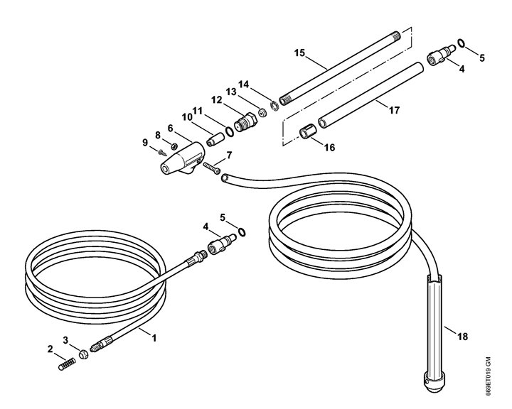 Stihl RE90 4951 - Pipe Cleaning Kit, Wet Sand Jet 06-2019