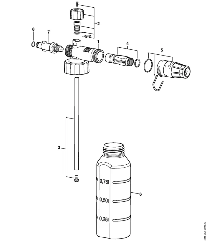 Stihl RE90 4951 - Foam Nozzle 06-2019