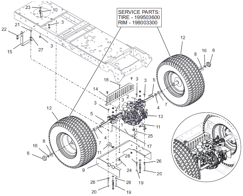 Westwood T40 From Mar19 - Rear Transmission