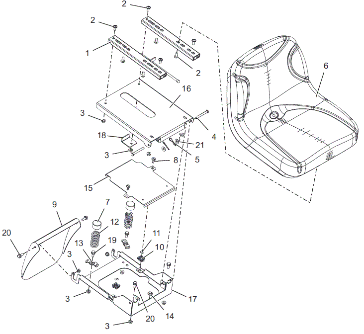 Westwood T40 From Mar19 - Seat