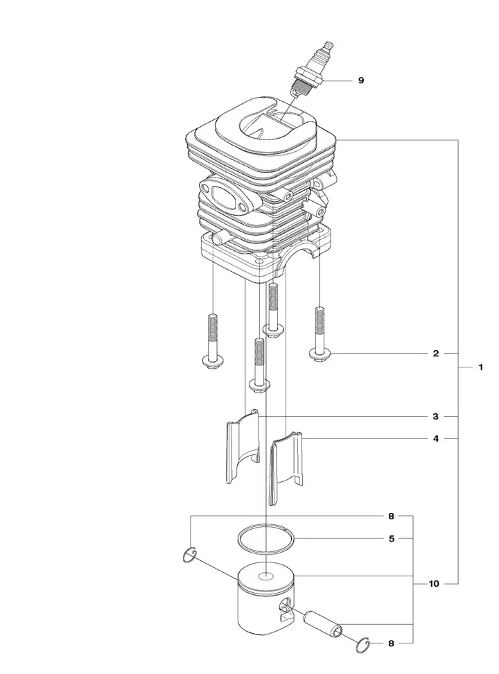 Husqvarna 120ii - Cylinder Piston