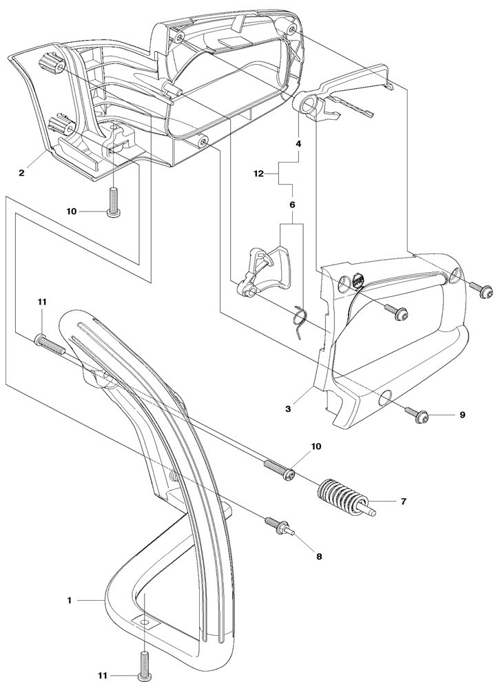 120ii-23 Husqvarna 120ii - Handle, Controls