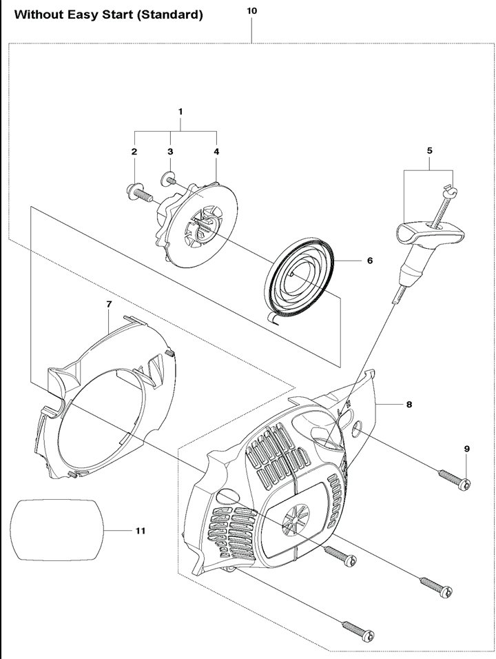 120ii-29 Husqvarna 120ii - Rewind