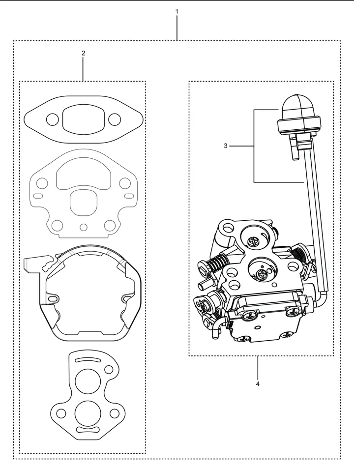 Husqvarna 120ii - Carburetor Detail