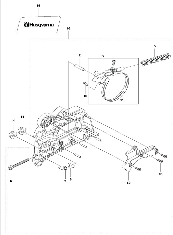 120ii-9 Husqvarna 120ii - Chainbrake