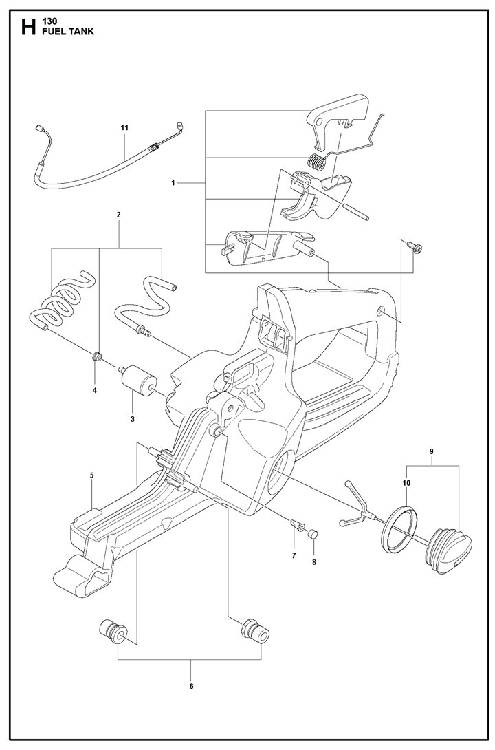 130-3 Husqvarna 130 - Fuel Tank