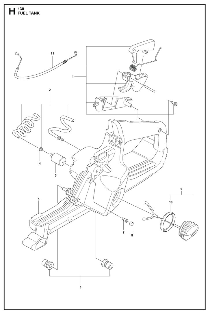 Husqvarna 130 - Fuel Tank