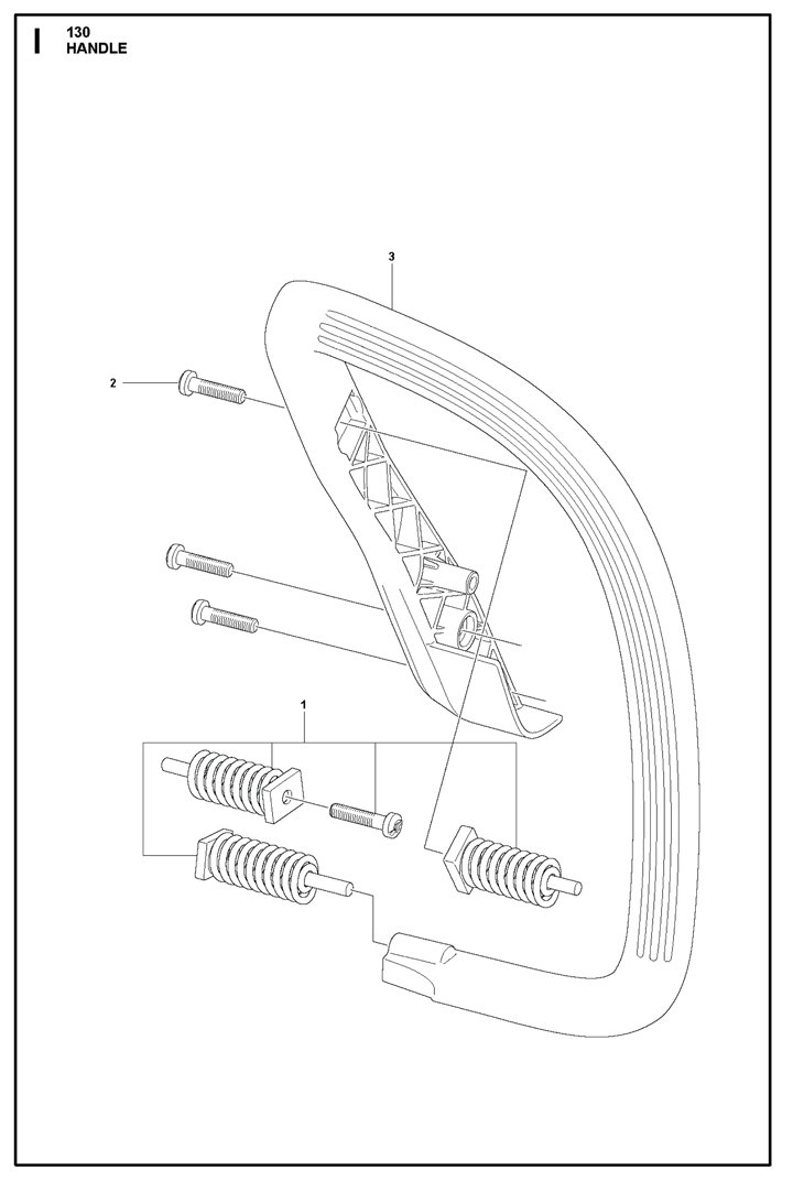 130-5 Husqvarna 130 - Handle