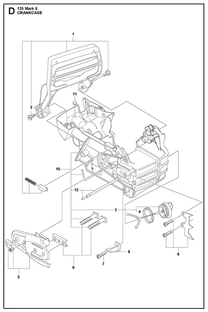 Husqvarna 135ii - Crankcase