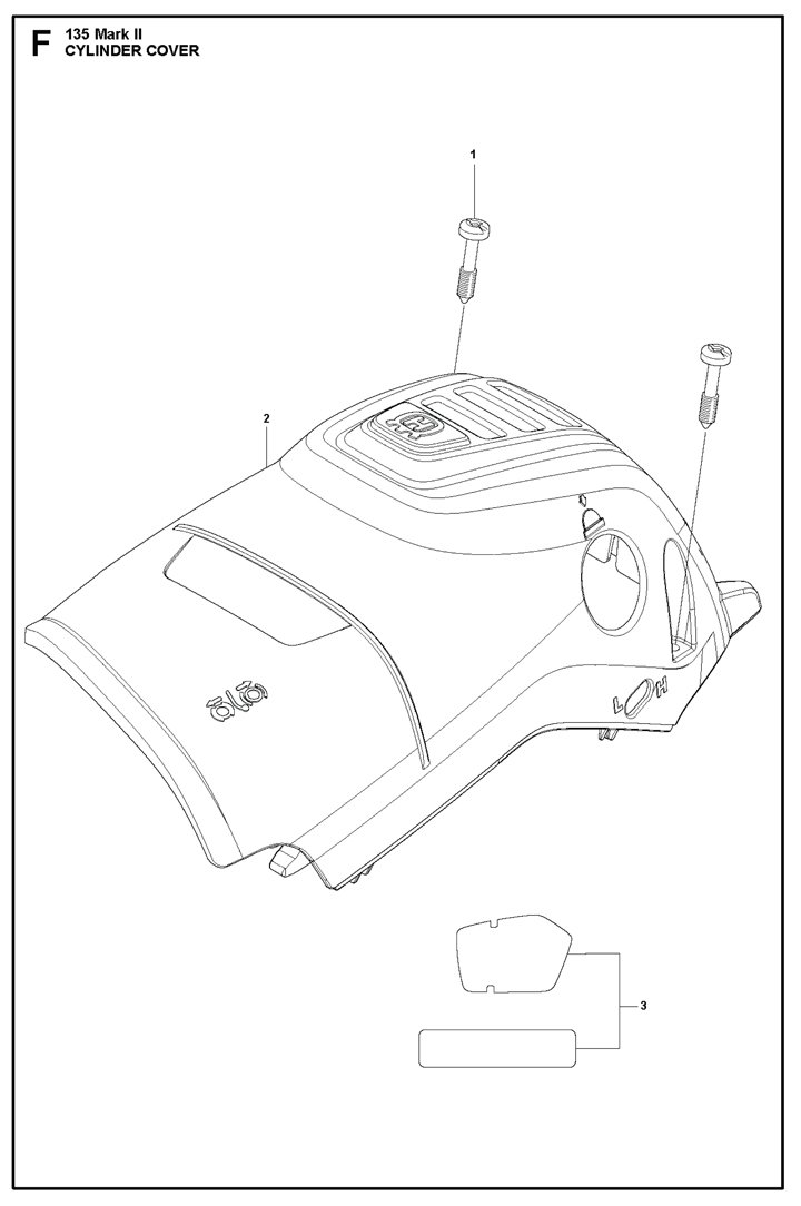 135ii-23 Husqvarna 135ii - Cylinder Cover