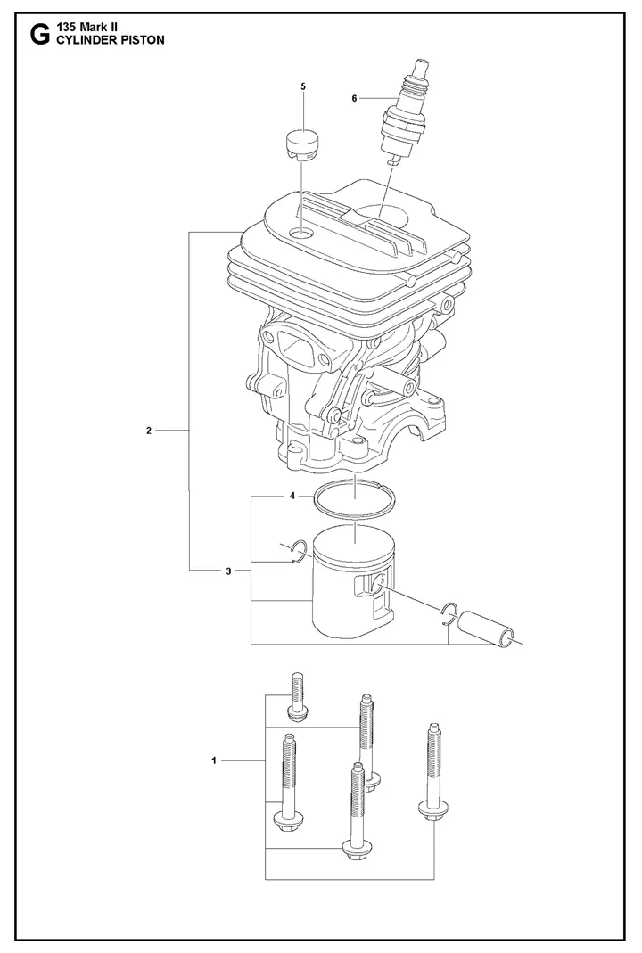 Husqvarna 135ii - Cylinder Piston